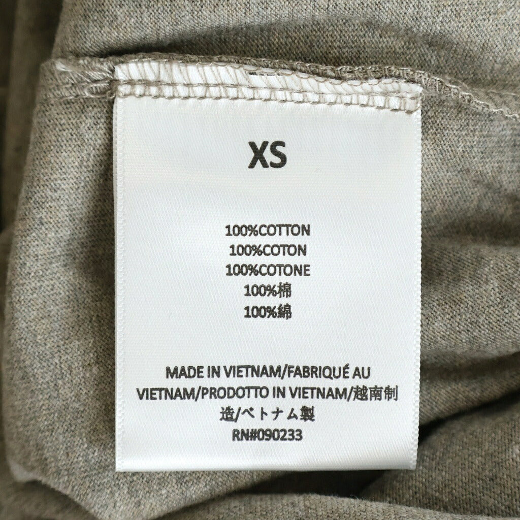 FEAR OF GOD ESSENTIALS(フィアオブゴッド エッセンシャルズ) Rubber Logo Oversized L/S Tee ラバーロゴオーバーサイズドロングスリーブTシャツ モックネック長袖Tシャツ ヘザーグレー