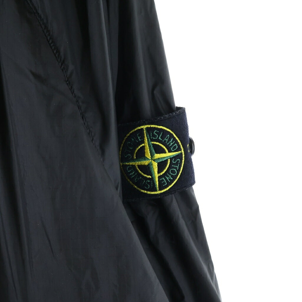 STONE ISLAND(ストーンアイランド) CORDURA Ripstop Nylon Hooded Jacket コーデュラナイロンフーデットジャケット アームワッペンジップアップナイロンジャケット K2S15Q100008S0163 ブラック