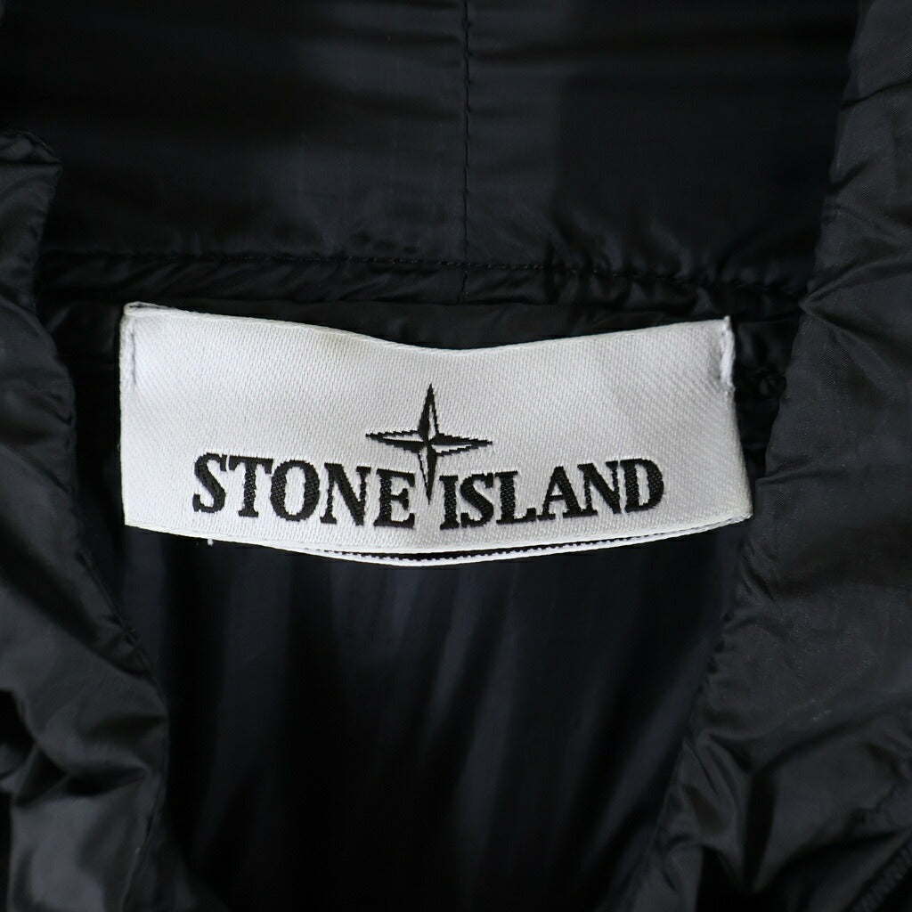 STONE ISLAND(ストーンアイランド) CORDURA Ripstop Nylon Hooded Jacket コーデュラナイロンフーデットジャケット アームワッペンジップアップナイロンジャケット K2S15Q100008S0163 ブラック