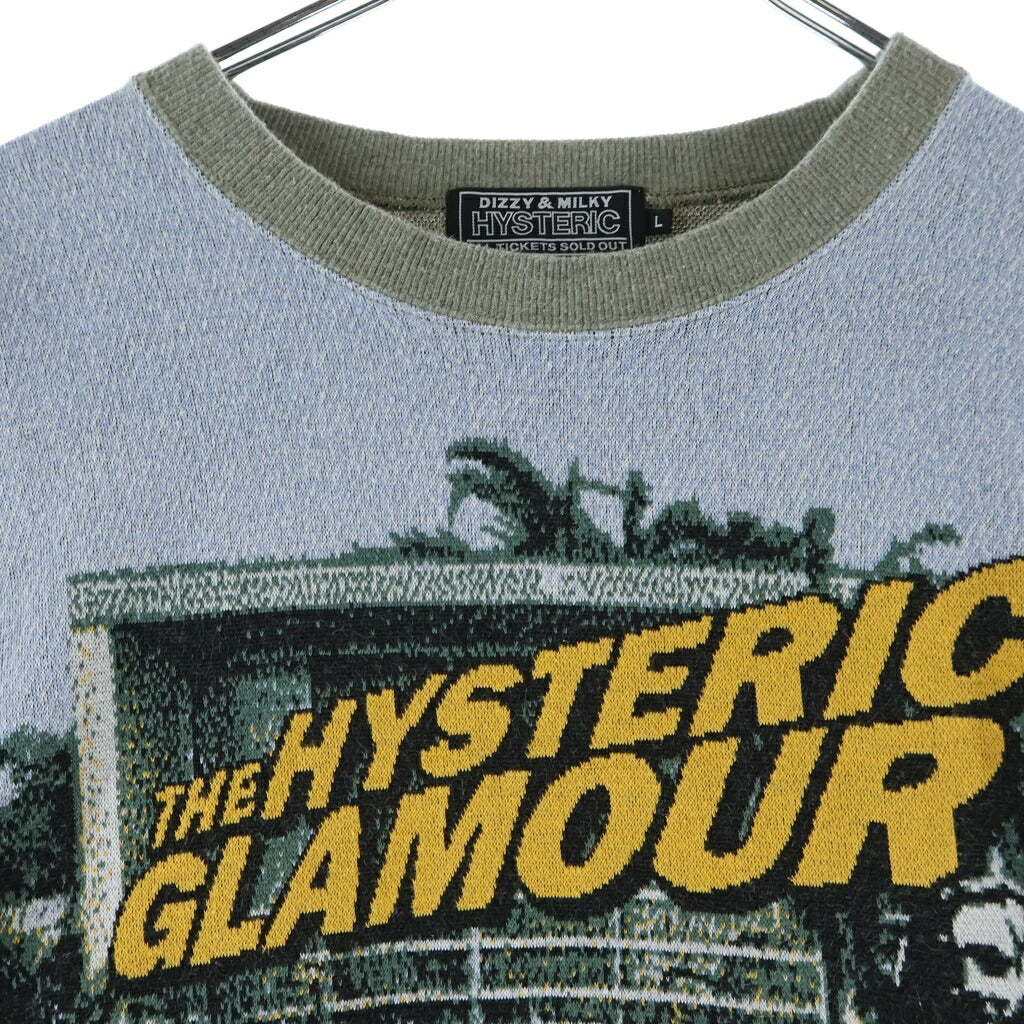 HYSTERIC GLAMOUR(ヒステリックグラマー) 25SS POOL SIDE JACQUARD SWEAT SHIRT プールサイド ジャカード スウェットシャツ トレーナー マルチカラー 02251CS01