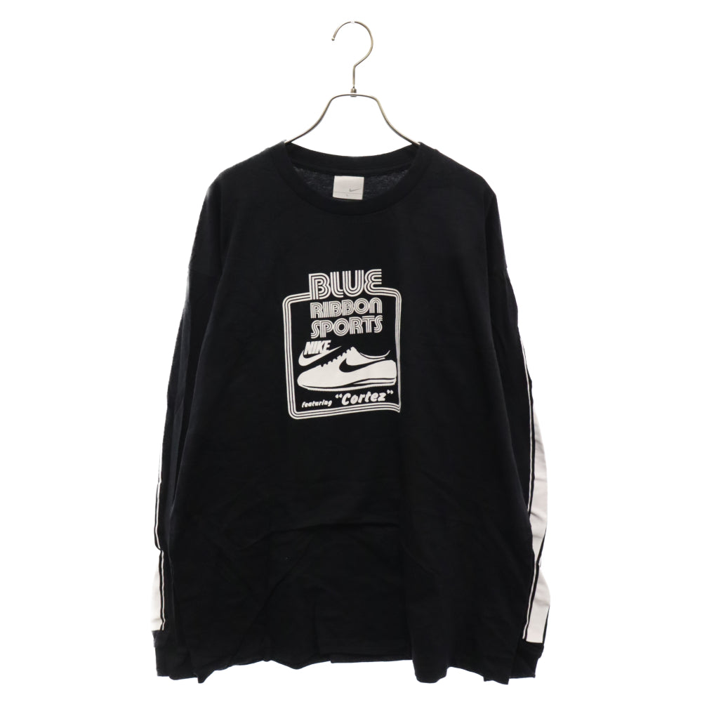 NIKE(ナイキ) 00s BLUE RIBBON SPORTS CORTEZ プリント長袖Tシャツ ブラック 681082-010