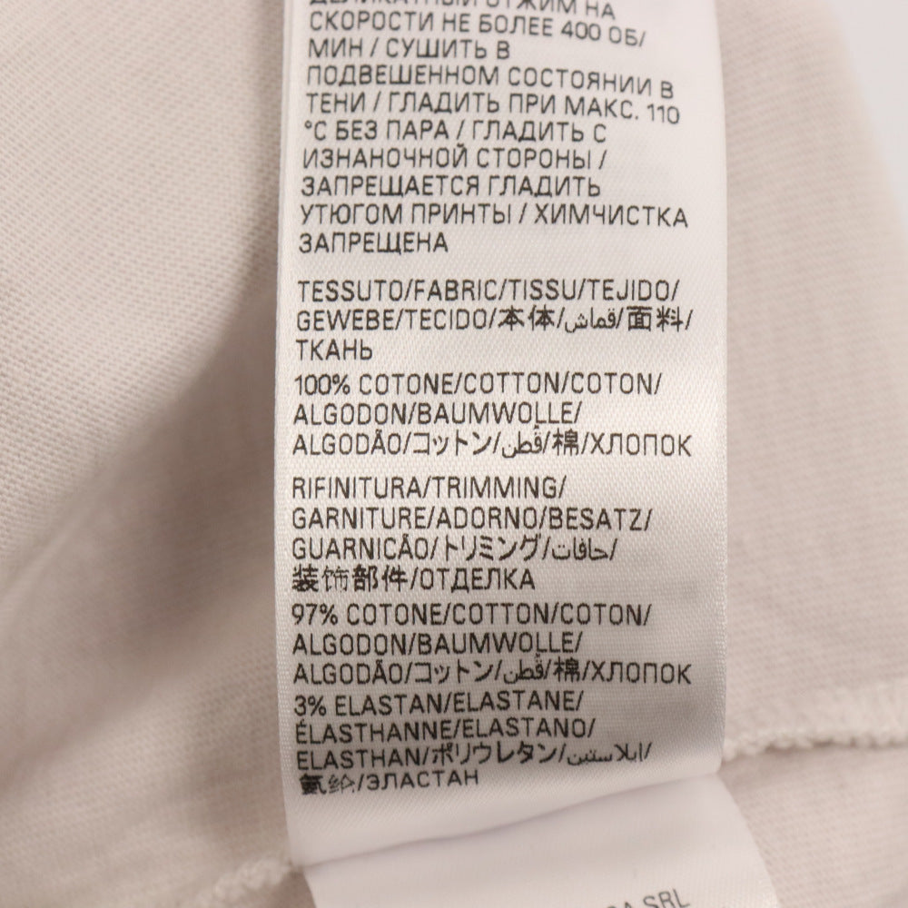BALENCIAGA(バレンシアガ) 24SS Mirror Logo Oversized T-Shirt ミラーロゴダメージ加工オーバーサイズクルーネック半袖Tシャツ グレー 739028 TQVN7