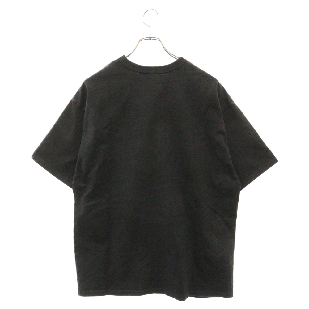 LFYT(エルエフワイティー) ロゴ刺繍クルーネック半袖Tシャツ ブラック