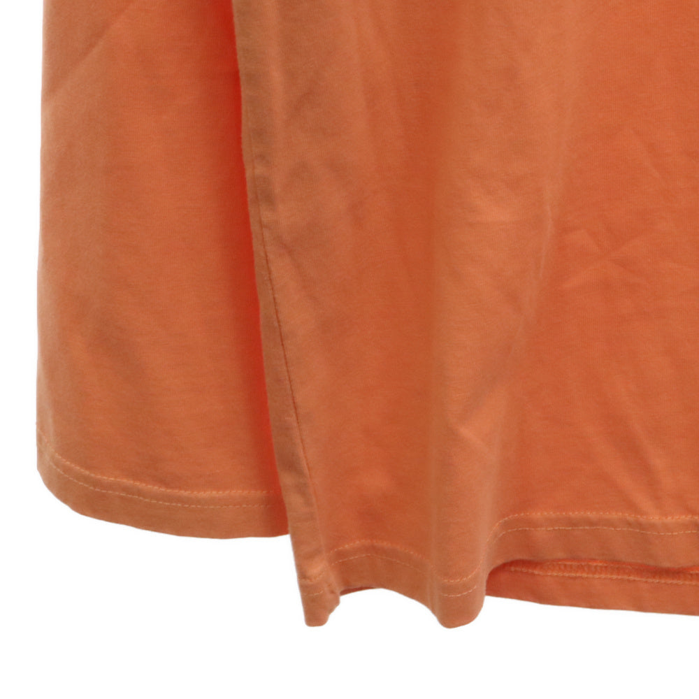 MARTINE ROSE(マーティンローズ) モンスターグラフィック モックネック プリント 長袖Tシャツ オレンジ W1OM605JE