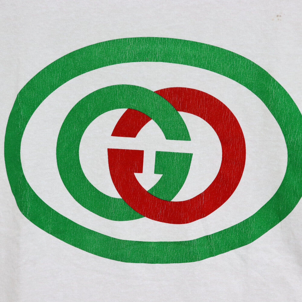 GUCCI(グッチ) 20SS Oversize Tee With Interlocking G インターロッキングGプリントクルーネックオーバーサイズ半袖Tシャツ ホワイト 565806