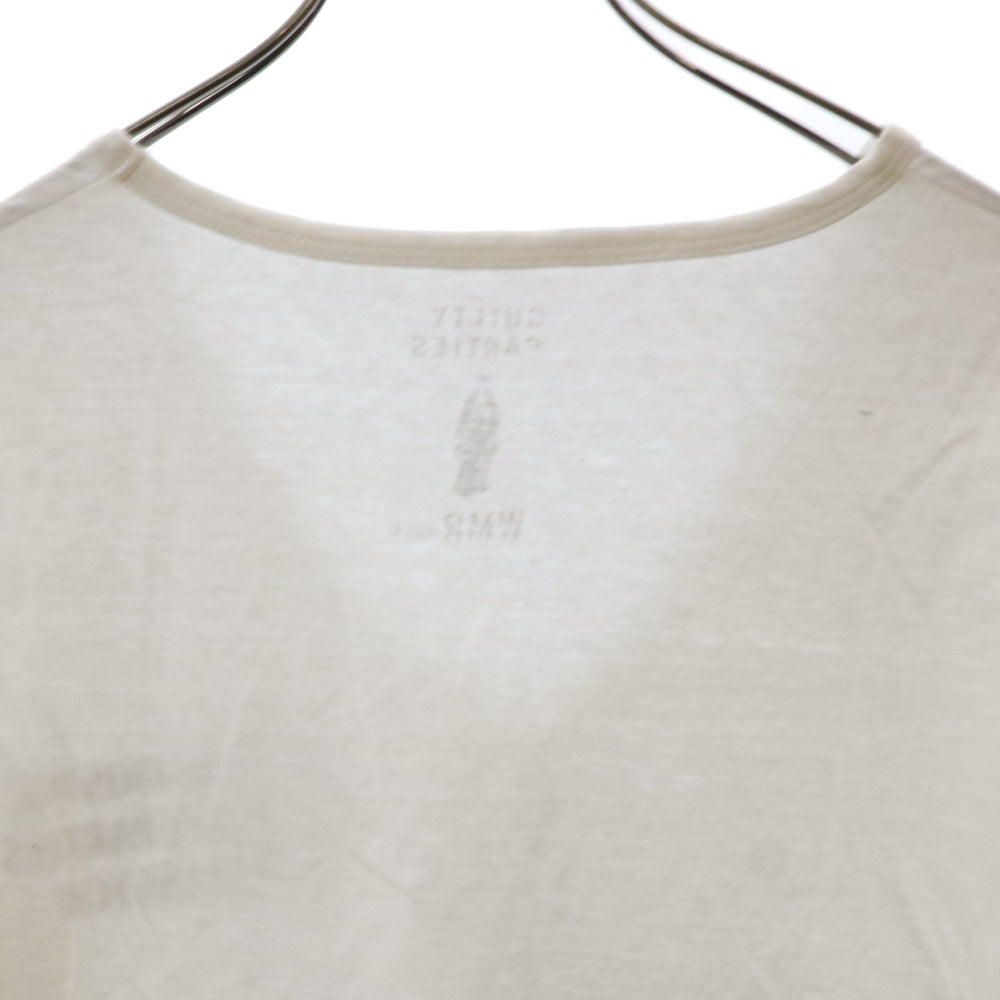 WACKO MARIA(ワコマリア) 00s 初期 Vネック コットン プリント 半袖 Tシャツ ホワイト