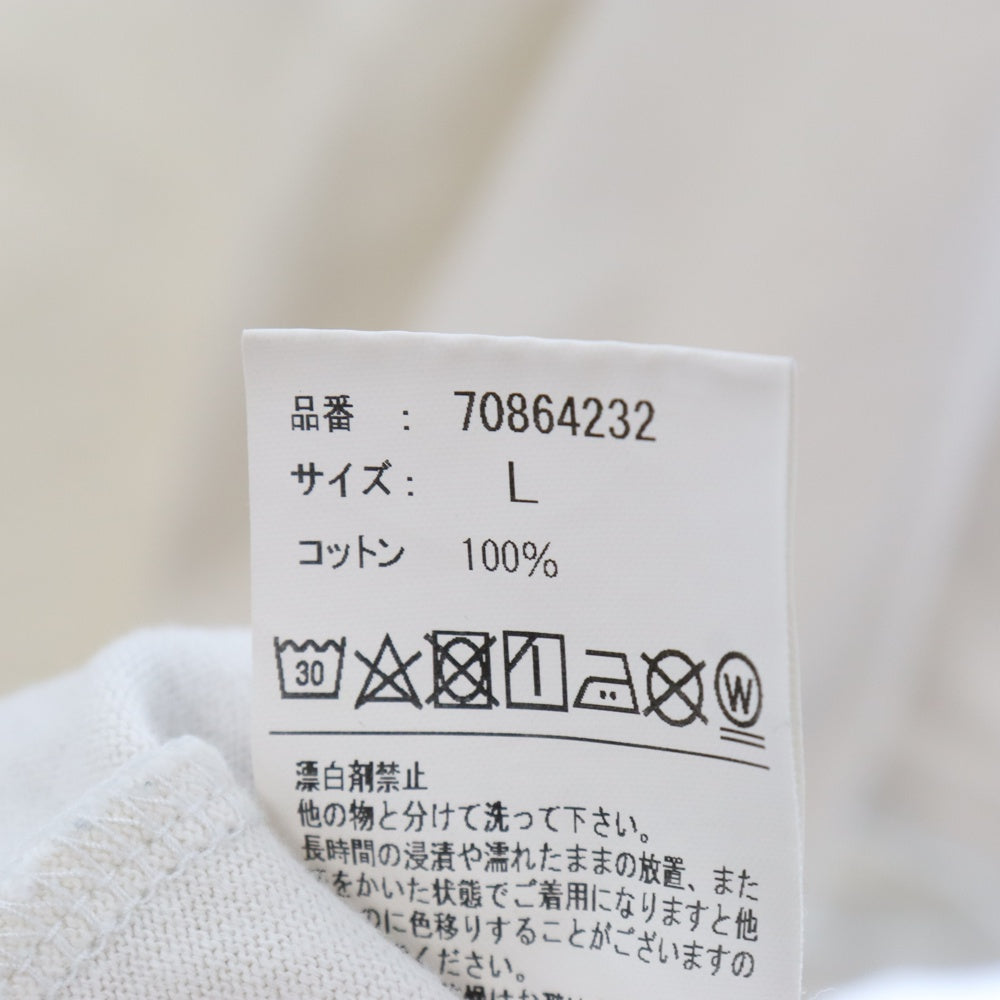 STUDIO SEVEN(スタジオセブン) ボックスロゴオーバーサイズクルーネック半袖Tシャツ ホワイト