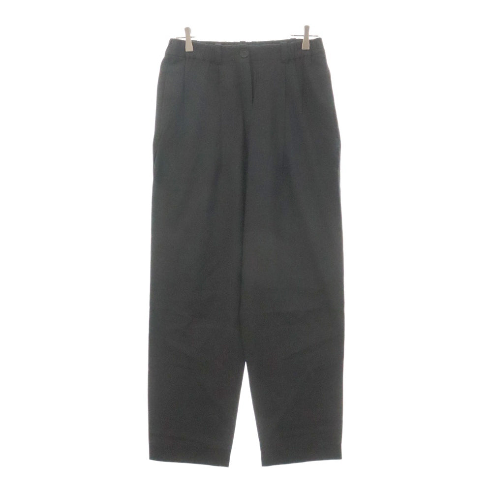 KENZO(ケンゾー) ポケット刺繍付き キャロット パンツ スラックス レディース ブラック FA62PA0275AI