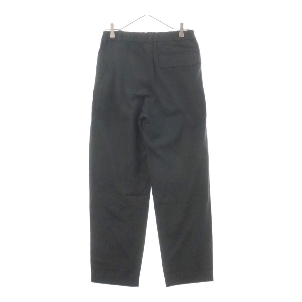 KENZO(ケンゾー) ポケット刺繍付き キャロット パンツ スラックス レディース ブラック FA62PA0275AI