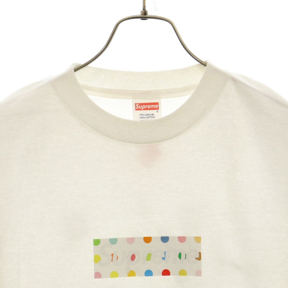 SUPREME(シュプリーム) 09AW×Damien Hirst Box Logo Tee ダミアンハースト ドットボックスロゴ 半袖Tシャツ カットソー ホワイト