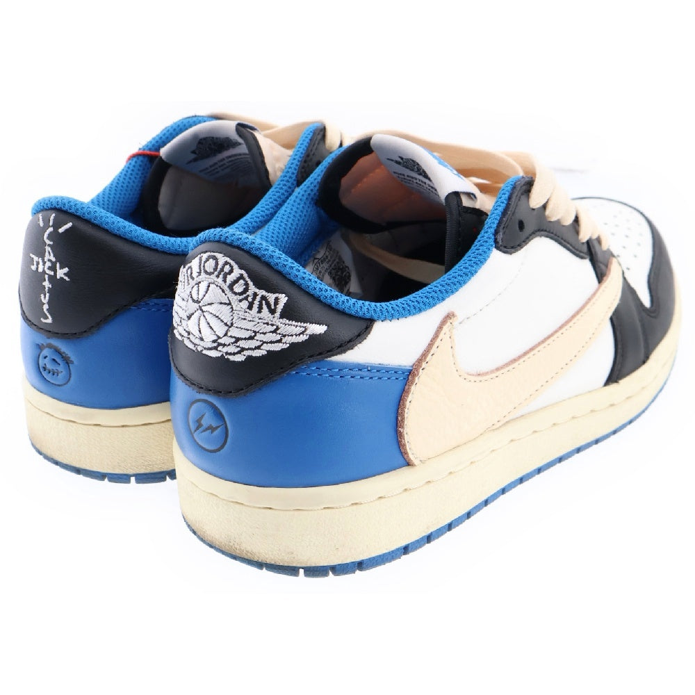 NIKE(ナイキ) ×TRAVIS SCOTT FRAGMENT DESIGN AIR JORDAN 1 LOW OG SP DM7866-140 トラヴィススコット フラグメント エアジョーダン1 ローカットスニーカーブルー US7/25cm