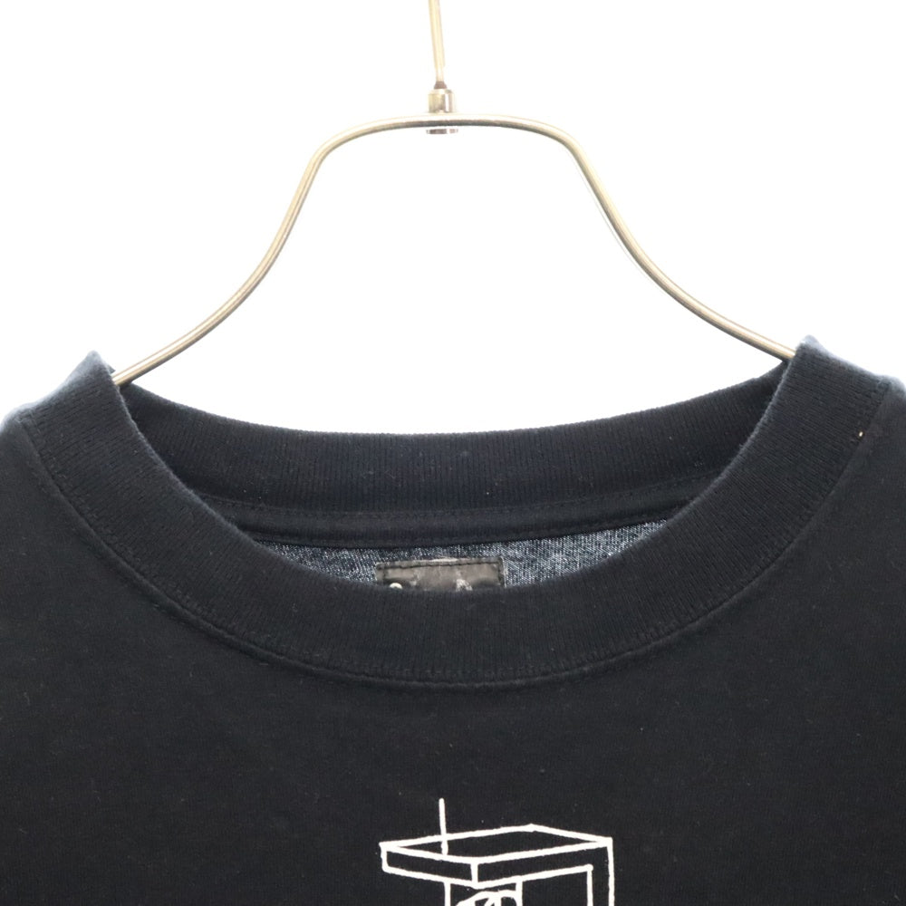 NEIGHBORHOOD(ネイバーフッド) プリント 半袖 コットン Tシャツ ブラック