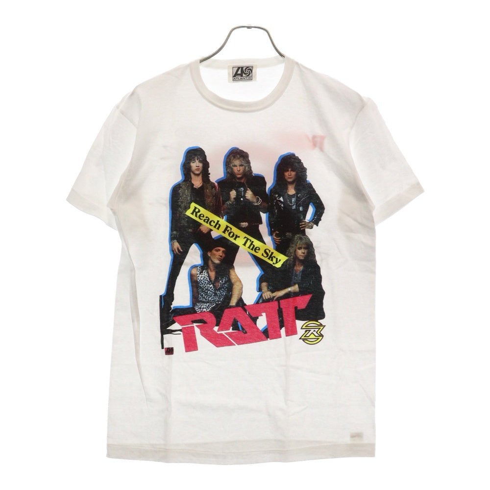 VINTAGE(ヴィンテージ) 90s RATT REACH FOR THE SKY TEE ラット リッチフォーザスカイ プリント 半袖Tシャツ カットソー バンドT ホワイト