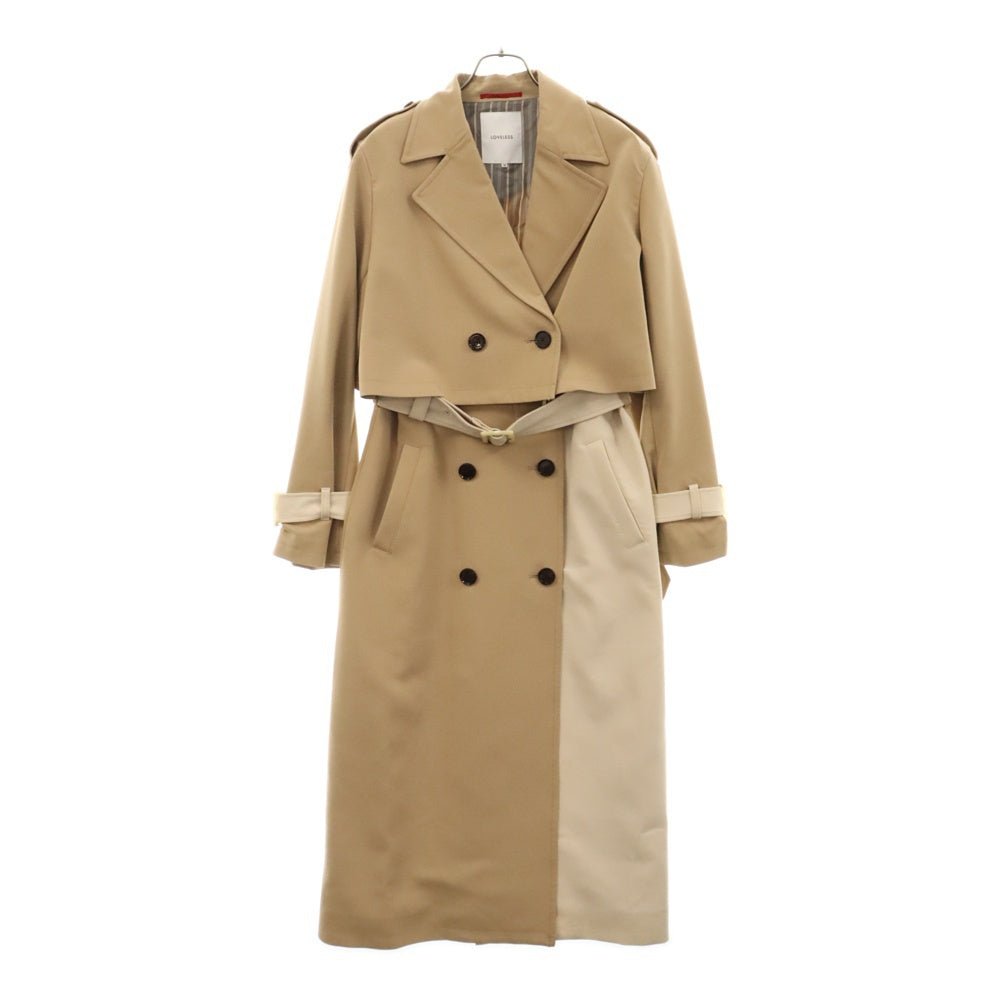 LOVELESS(ラブレス) レイヤード ロング トレンチコート ベージュ レディース 62A10-431-42