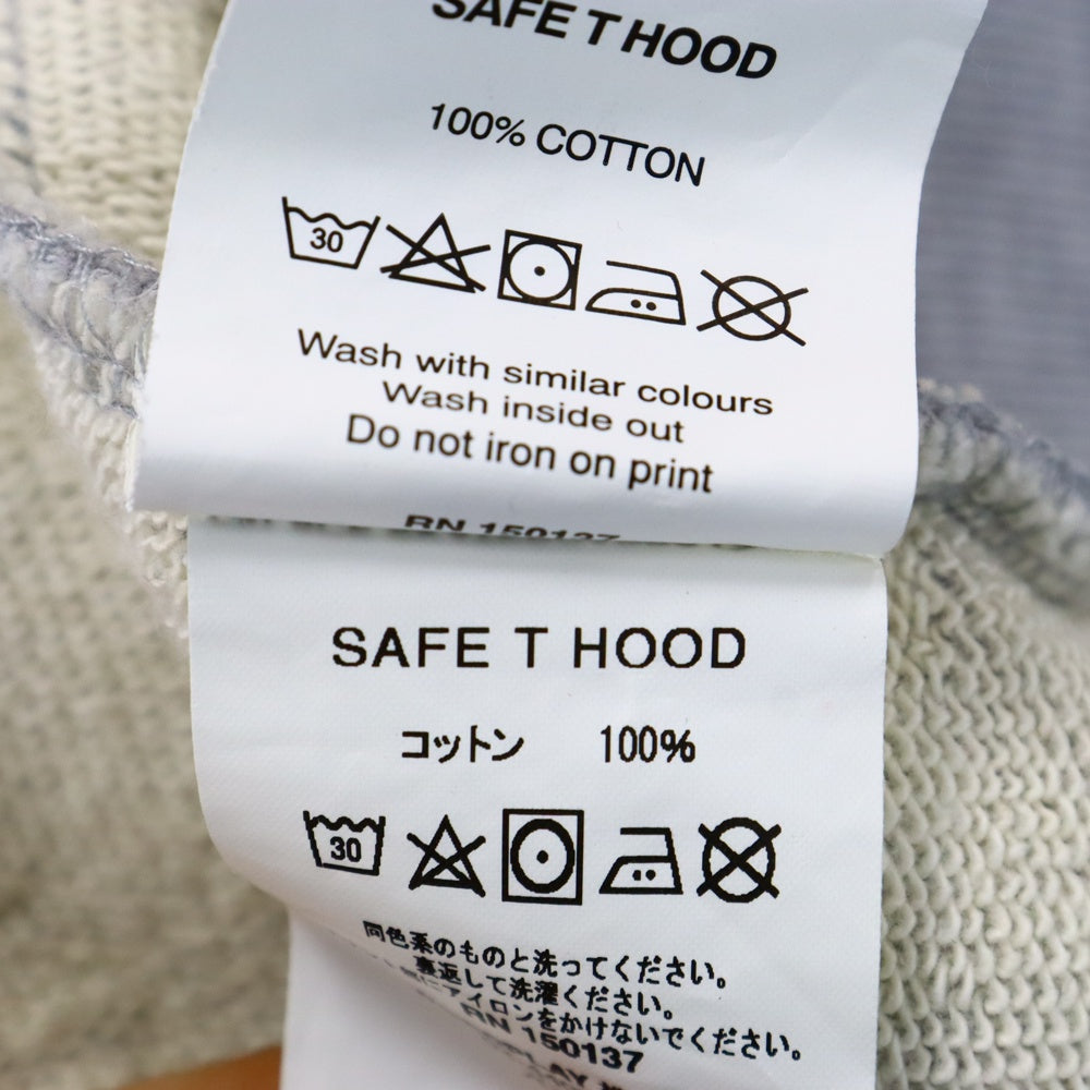Palace Skateboards(パレススケートボーズ) 19SS SAFE T Hoodie セーフT プリント プルオーバーパーカー フーディー グレー