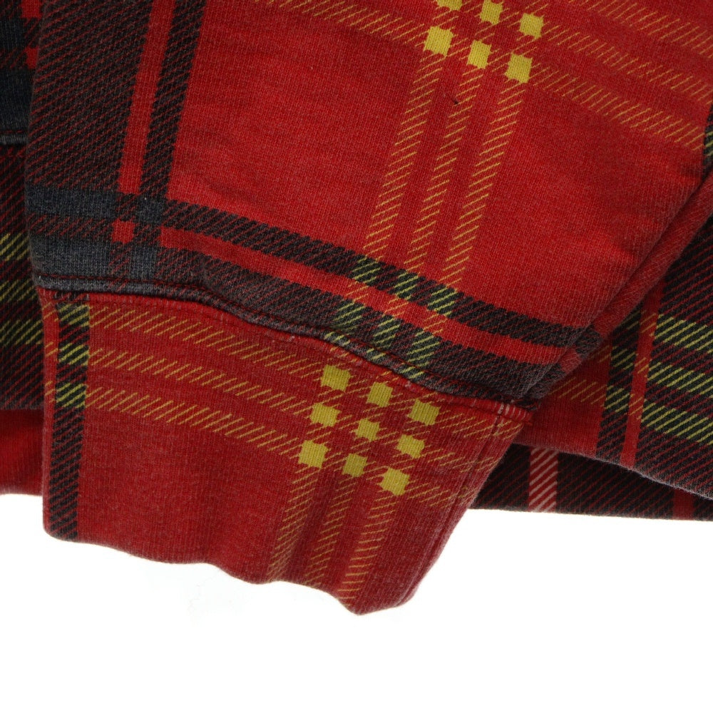 SUPREME(シュプリーム) 21SS Plaid Crewneck プレイド クルーネックスウェットトレーナー レッド チェック