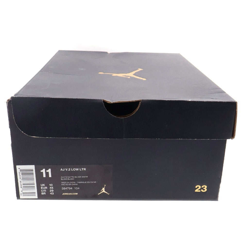 NIKE(ナイキ) JORDAN V.2 LOW ジョーダン1 V2 ローカットスニーカー ホワイト US11/29cm 584794-104