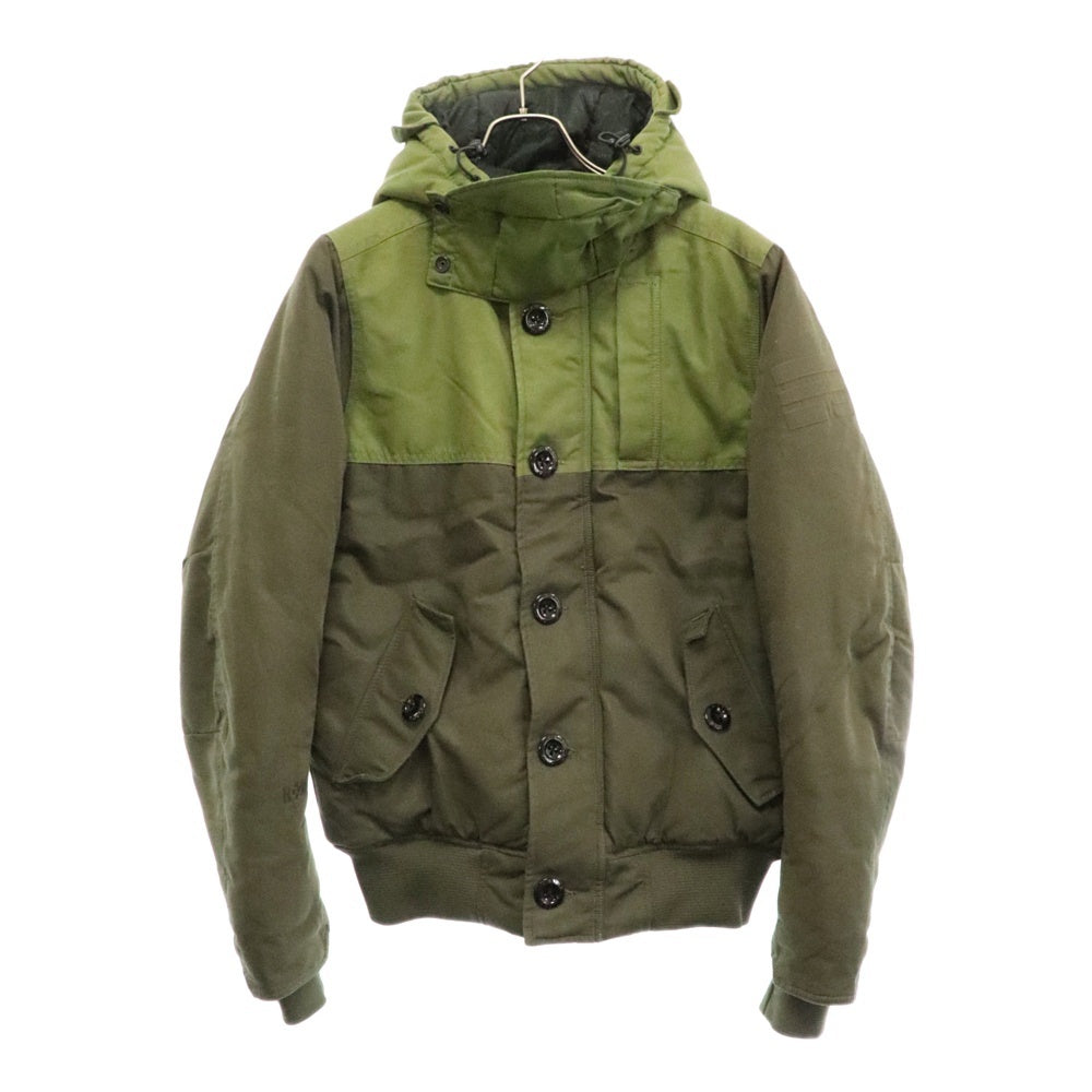 G-STAR RAW(ジースターロウ) MFD CONTRAST HDD BOMBER フーディー ジップアップ カーキ