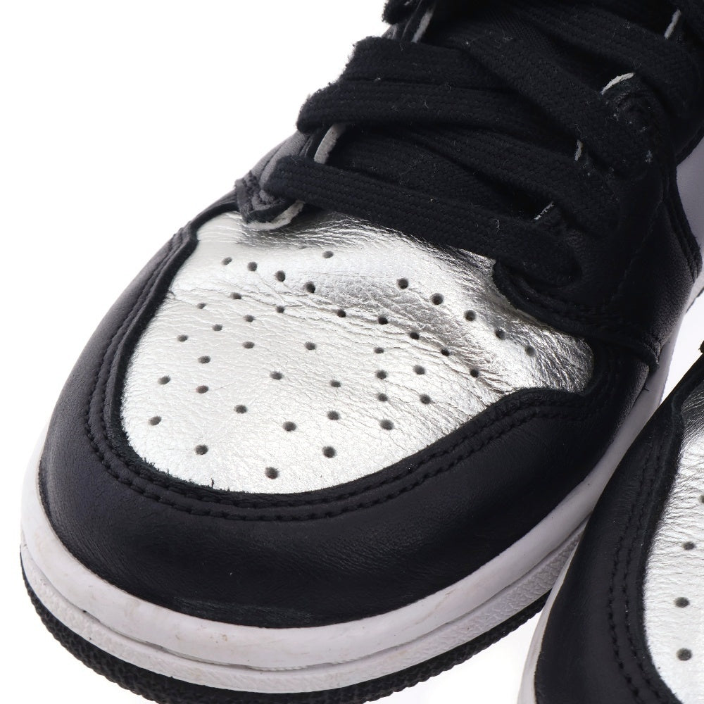 NIKE(ナイキ) WMNS AIR JORDAN 1 ウィメンズ エアジョーダン1 シルバートゥ ハイカットスニーカー レディース US7/23.0cm CD0461-001
