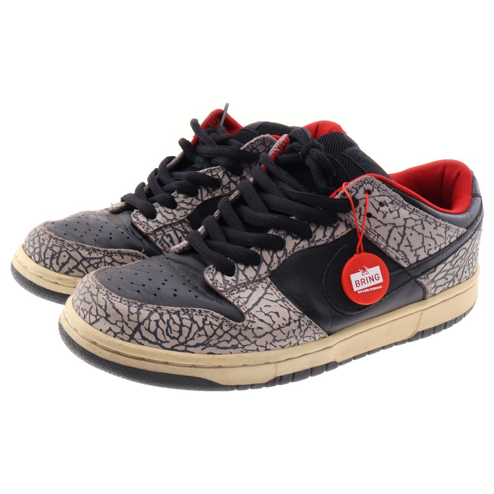 NIKE(ナイキ) 【観賞用】02AW × SUPREME シュプリーム ダンクロープロエスビー ブラックセメント ローカットスニーカー ブラック/グレー US9.5/27.5cm 304292-131