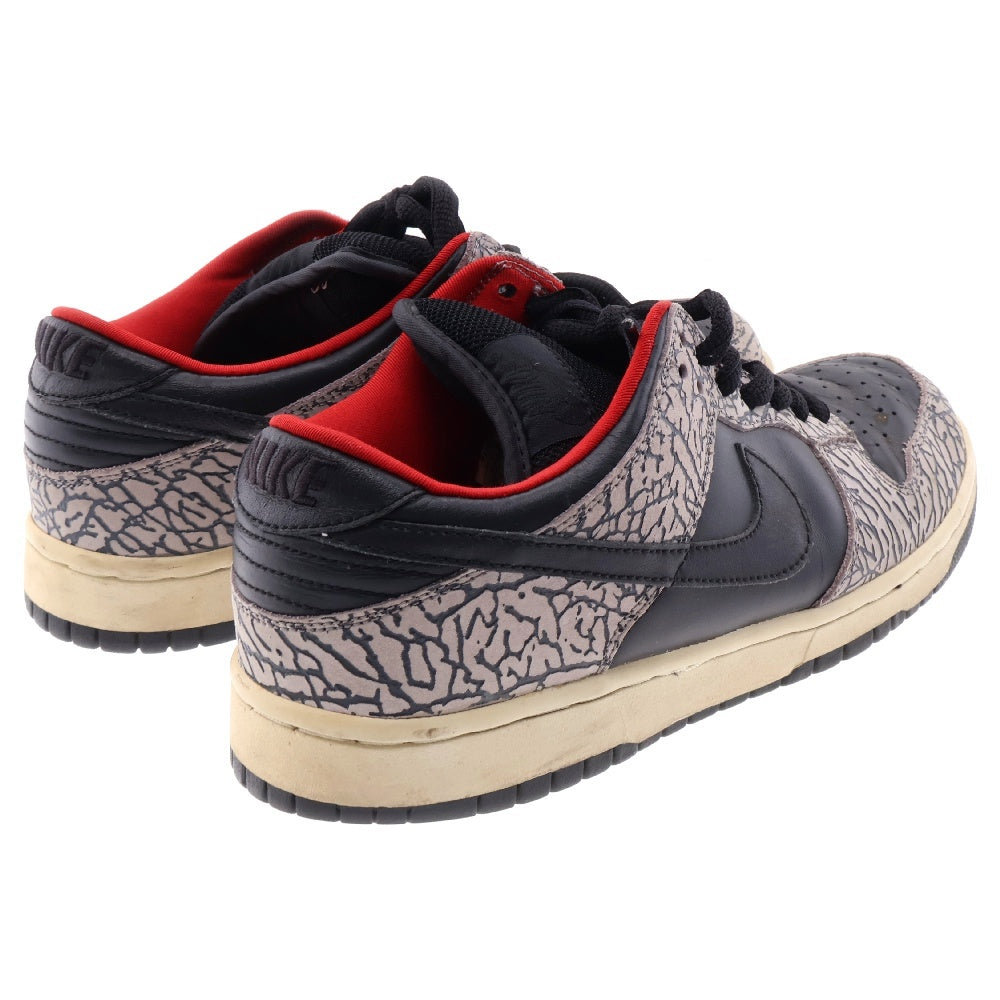 NIKE(ナイキ) 【観賞用】02AW × SUPREME シュプリーム ダンクロープロエスビー ブラックセメント ローカットスニーカー ブラック/グレー US9.5/27.5cm 304292-131