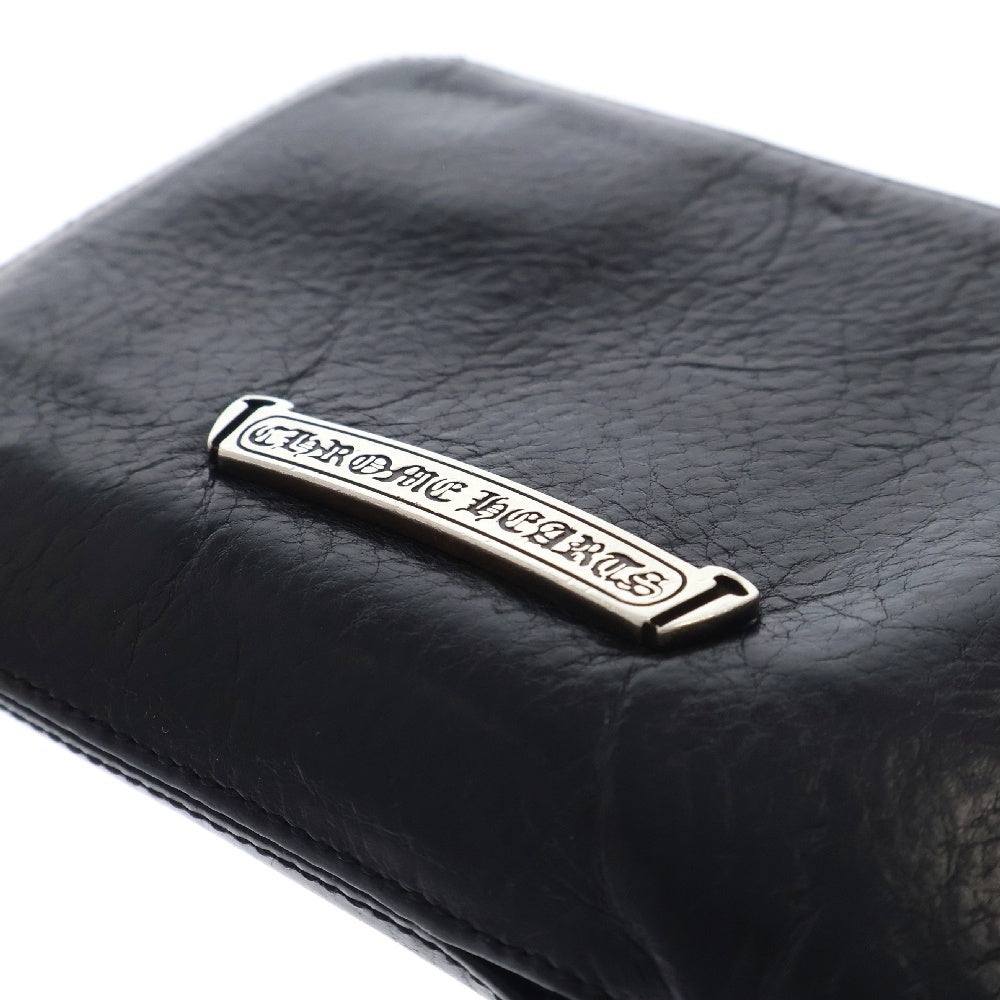 CHROME HEARTS(クロムハーツ) BANK ROBBER バンクローバー セメタリーパッチラウンドジップ レザーウォレット 財布 ブラック