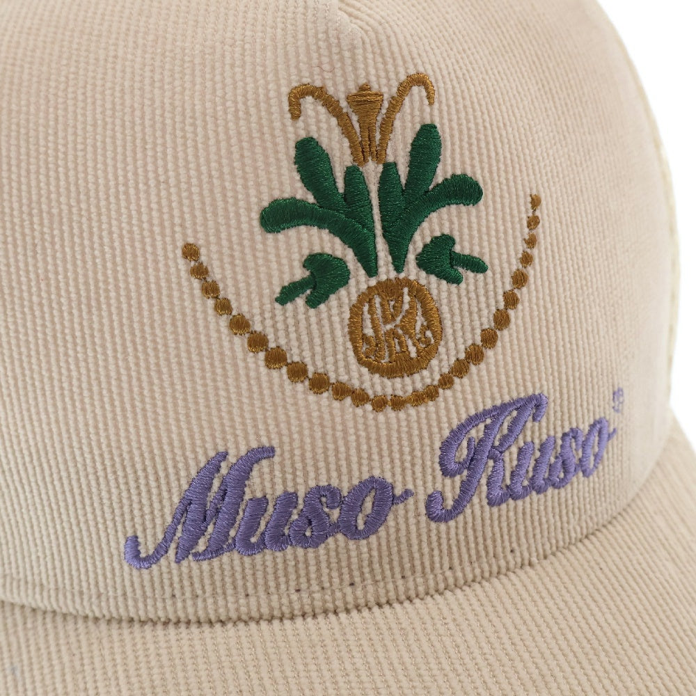 MUSO KUSO(ムソクソ) 24SS PALAZZO MUSO TRUCKER HAT ロゴ刺繍 帽子 キャップ ベージュ