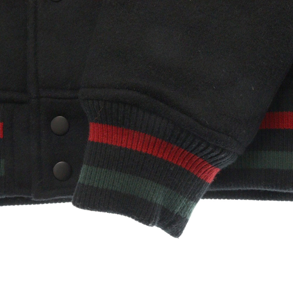 NIKE SB(ナイキエスビー) Wool Varsity Bomber Jacket ウール バーシティボンバージャケット スタジャン ブルゾン ブラック 275256-010