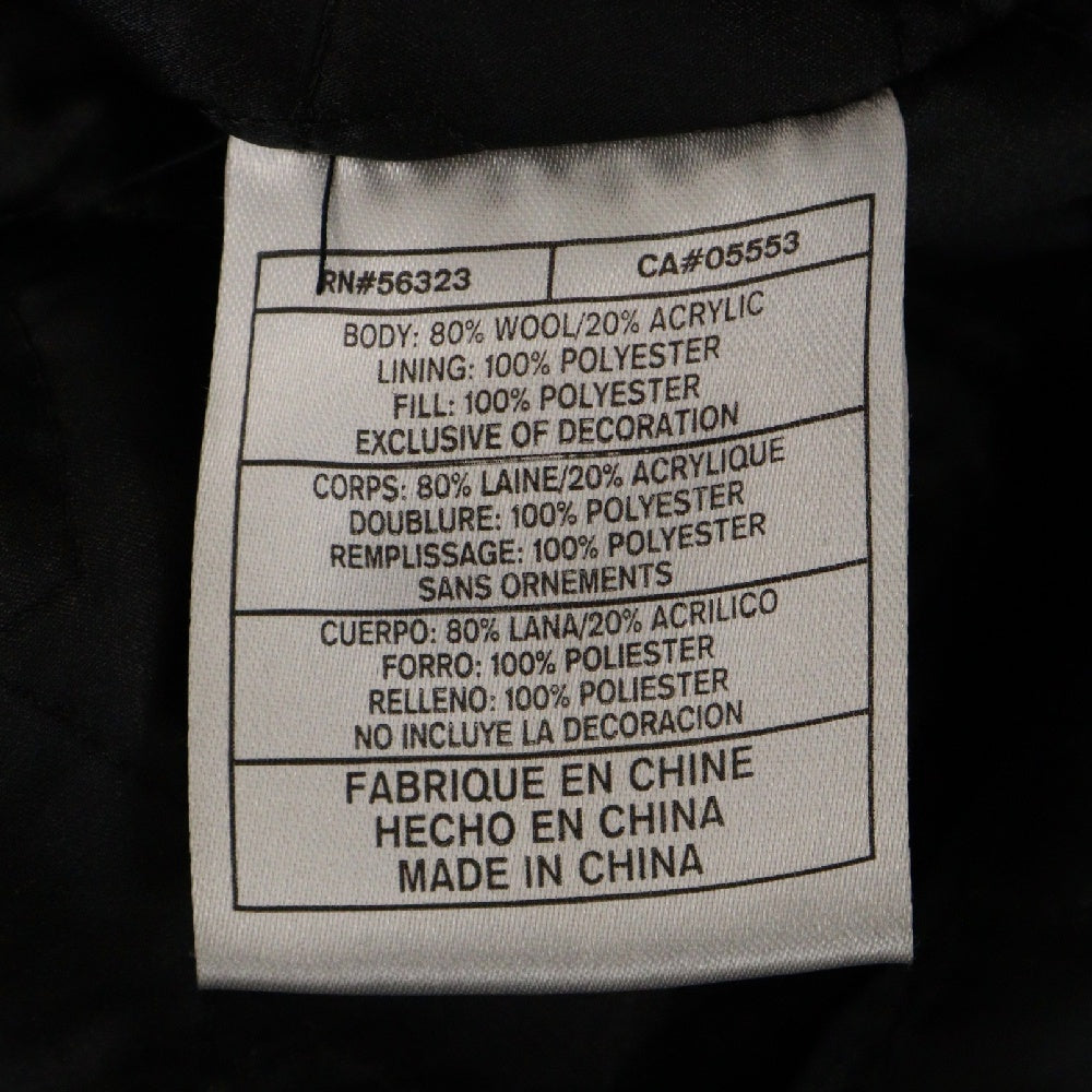 NIKE SB(ナイキエスビー) Wool Varsity Bomber Jacket ウール バーシティボンバージャケット スタジャン ブルゾン ブラック 275256-010