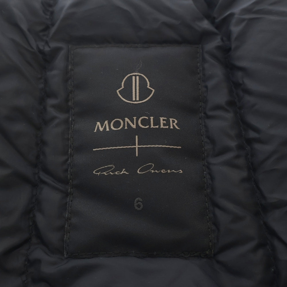 MONCLER(モンクレール) 23AW x Rick Owens Radiance Scarf リックオウエンス ラディアンス スカーフ ダウンマフラー ブラック I209N3C00003 M3632