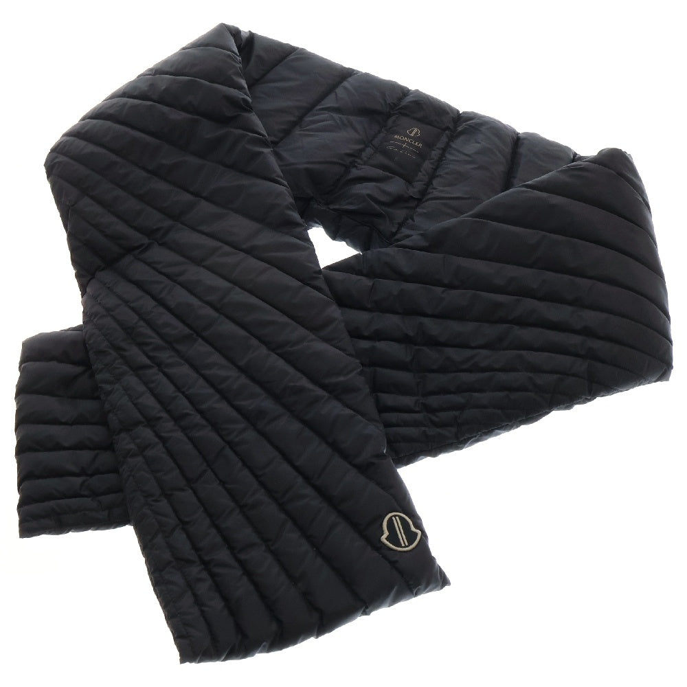 MONCLER(モンクレール) 23AW x Rick Owens Radiance Scarf リックオウエンス ラディアンス スカーフ ダウンマフラー ブラック I209N3C00003 M3632