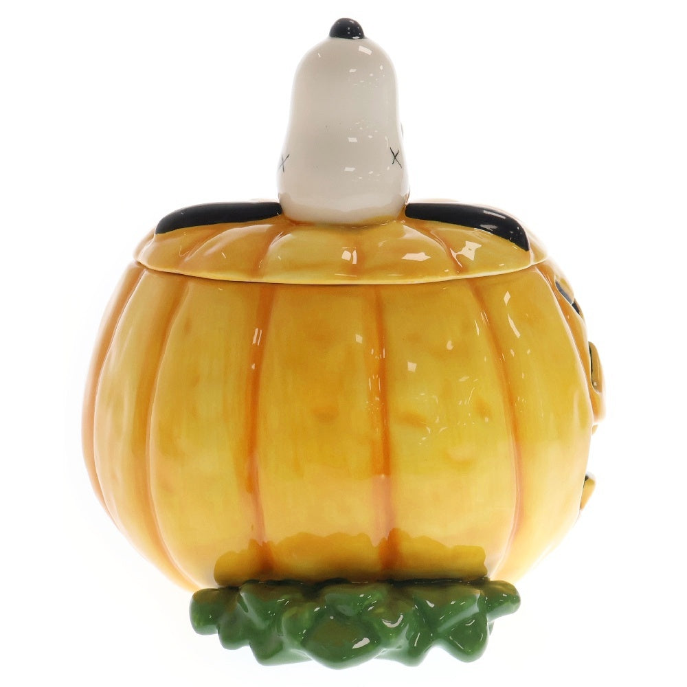 MEDICOM TOY(メディコムトイ) ×KAWS Originalfake Halloween Pumpkin Ceramic Jar カウズ オリジナルフェイク スヌーピー パンプキン セラミック カップ オレンジ ■