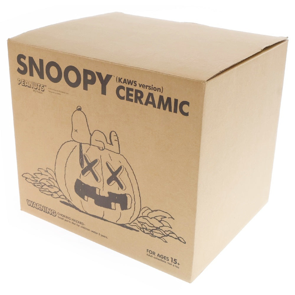 MEDICOM TOY(メディコムトイ) ×KAWS Originalfake Halloween Pumpkin Ceramic Jar カウズ オリジナルフェイク スヌーピー パンプキン セラミック カップ オレンジ ■