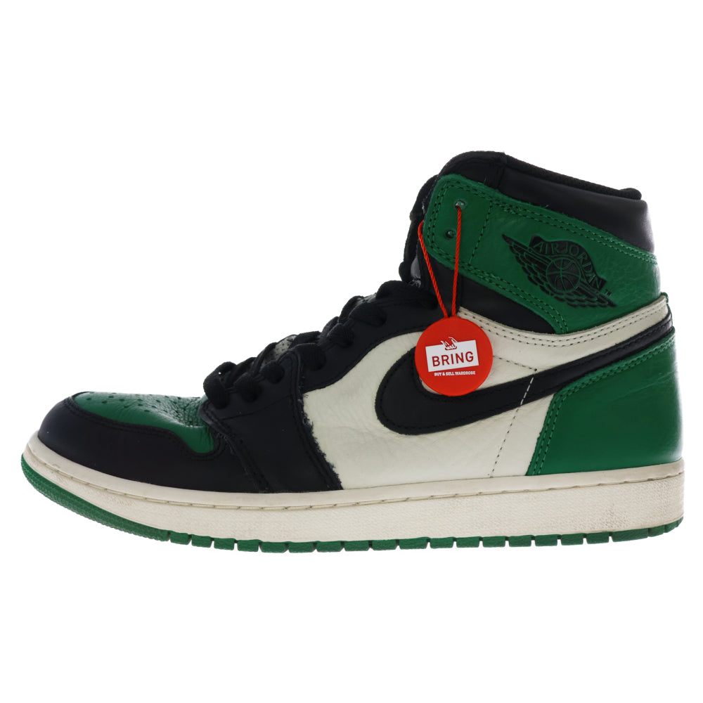 NIKE(ナイキ) AIR JORDAN 1 RETRO HIGH OG PINE GREEN エア ジョーダン 1 レトロ ハイ パイン グリーン ハイカットスニーカー ブラック/グリーン US9/27cm 555088-302