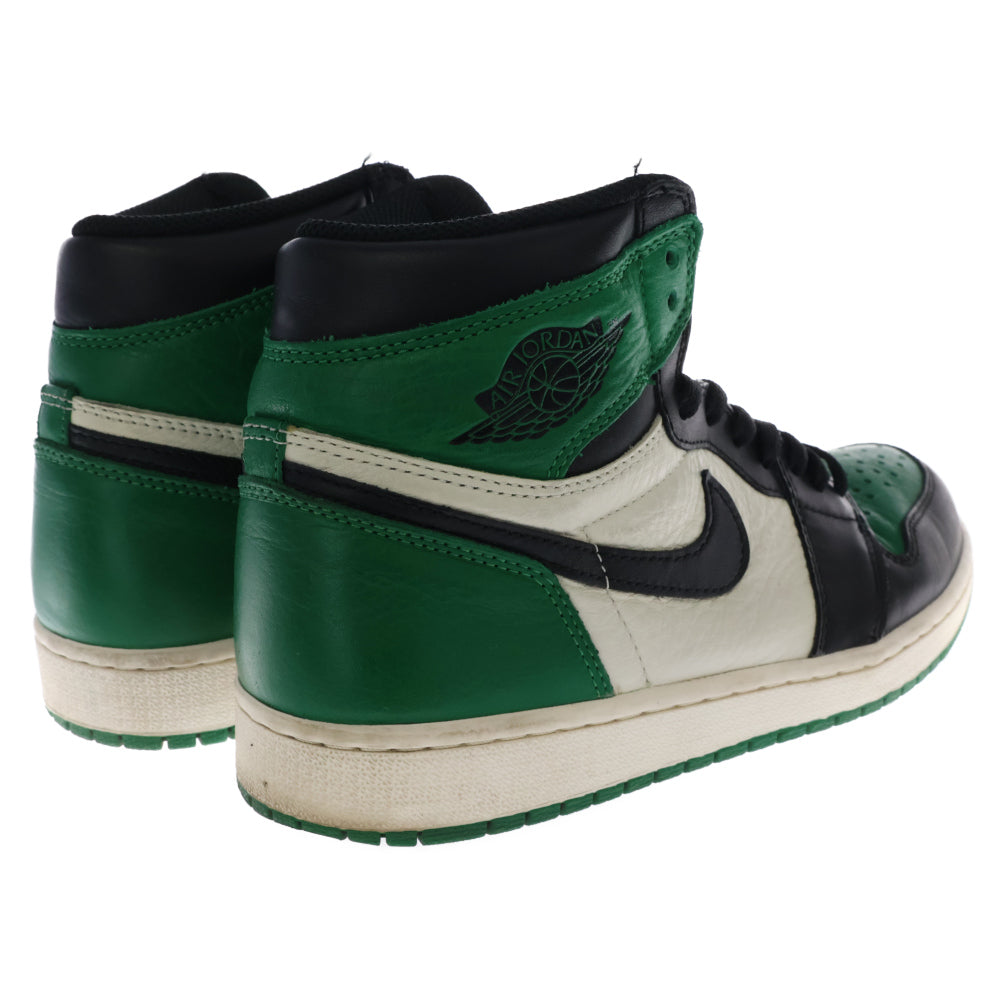 NIKE(ナイキ) AIR JORDAN 1 RETRO HIGH OG PINE GREEN エア ジョーダン 1 レトロ ハイ パイン グリーン ハイカットスニーカー ブラック/グリーン US9/27cm 555088-302