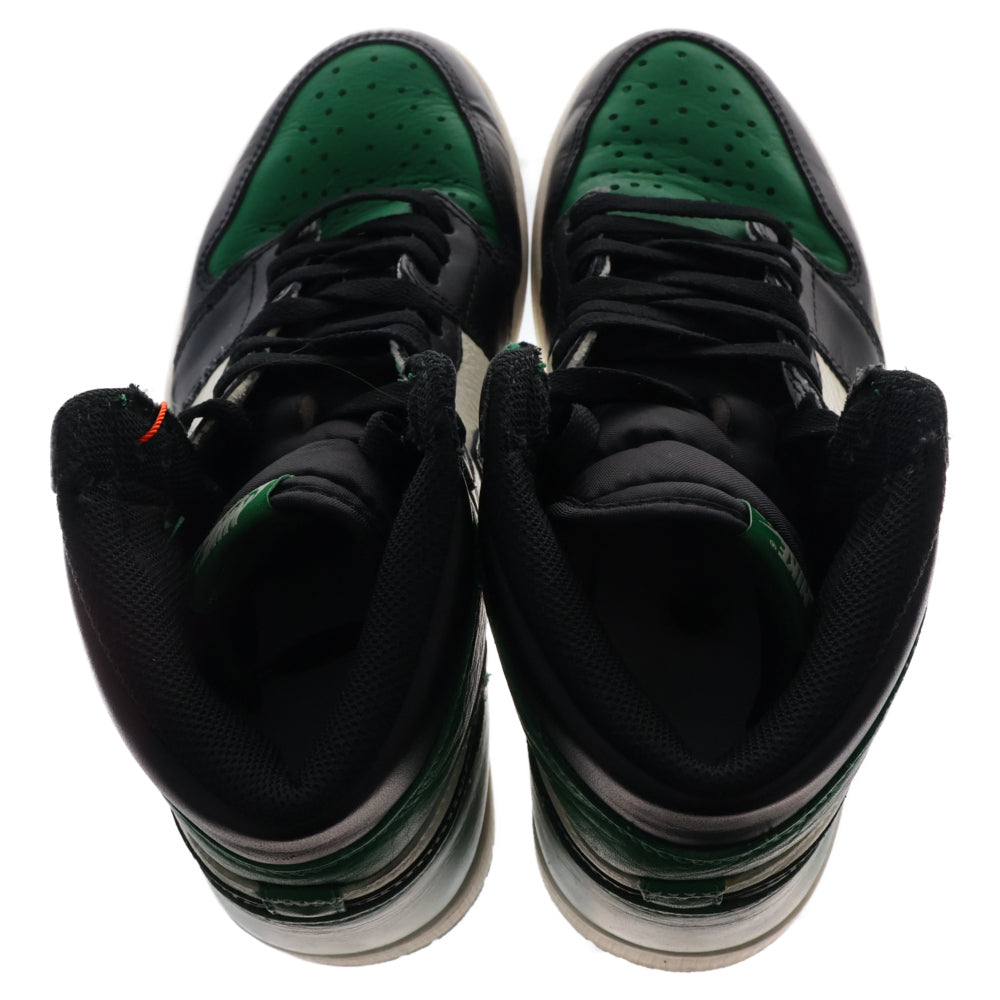 NIKE(ナイキ) AIR JORDAN 1 RETRO HIGH OG PINE GREEN エア ジョーダン 1 レトロ ハイ パイン グリーン ハイカットスニーカー ブラック/グリーン US9/27cm 555088-302