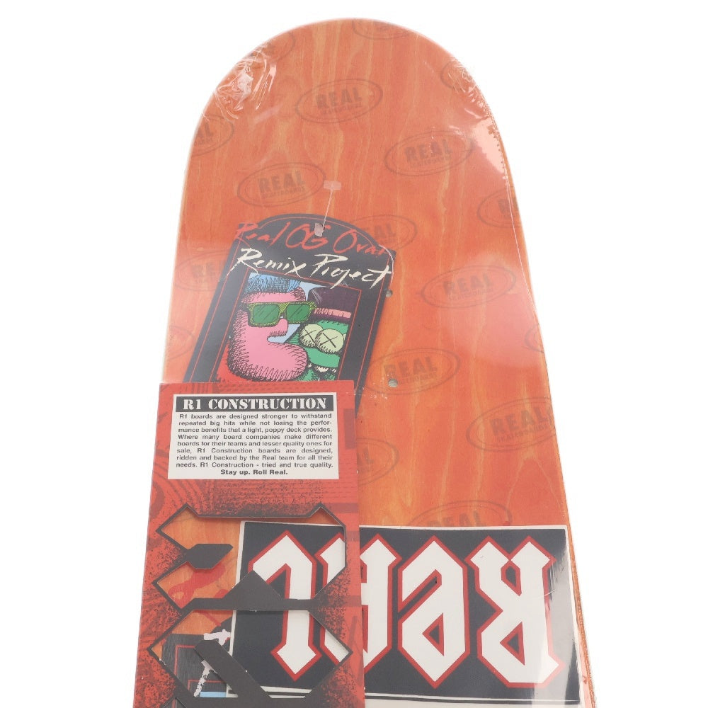 KAWS(カウズ) 2007 ×Real Skateboards Real Skateboard Deck リアルスケートボード デッキ 500本限定 オレンジ/ブルー