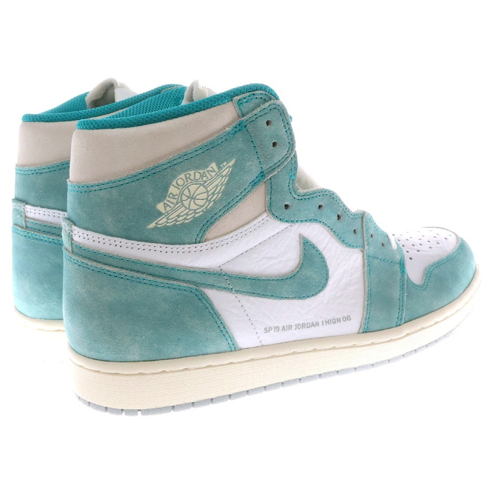 NIKE(ナイキ) AIR JORDAN 1 RETRO HIGH OG TURBO GREEN エアジョーダン1 ターボグリーン ハイカットスニーカー ライトブルー/ホワイト US10/28cm 555088-311