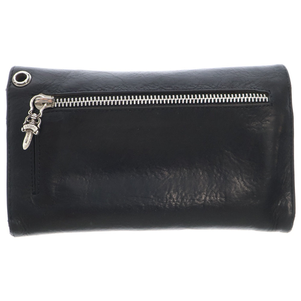 CHROME HEARTS(クロムハーツ) WAVE ウェーブ レザーウォレット 財布 ブラック BCA374