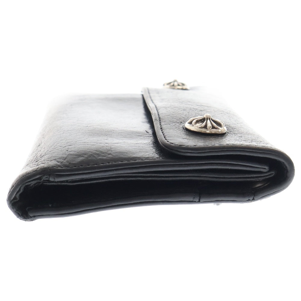 CHROME HEARTS(クロムハーツ) WAVE ウェーブ レザーウォレット 財布 ブラック BCA374