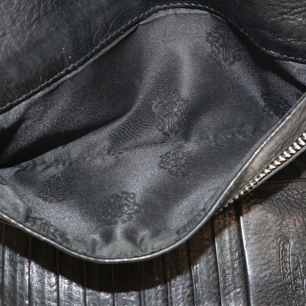 CHROME HEARTS(クロムハーツ) WAVE ウェーブ レザーウォレット 財布 ブラック BCA374