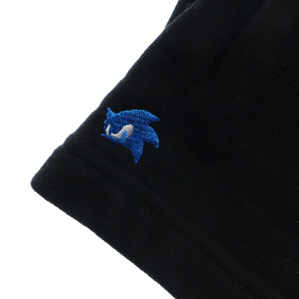 X-LARGE(エクストララージ) SONIC THE HEDGEHOG TAPED MOCKMECK SWEAT ソニック プリント プルオーバーパーカー スウェット ブラック