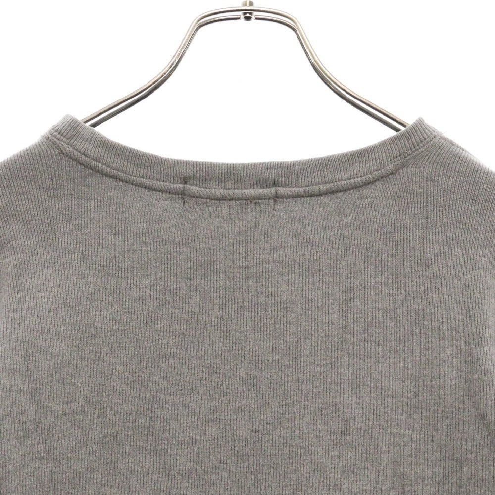 POLO RALPH LAUREN(ポロラルフローレン) ポニー刺繍 Vガゼット クルーネックスウェットトレーナー グレー KK-RL-LW-0501