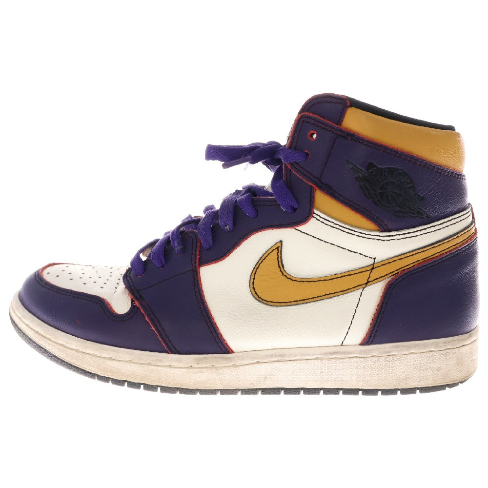 NIKE SB(ナイキエスビー) AIR JORDAN 1 RETRO HIGH OG DEFIANT LAKERS エアジョーダン1 ディフィアント レイカーズ シカゴ ハイカットスニーカー CD6578-507