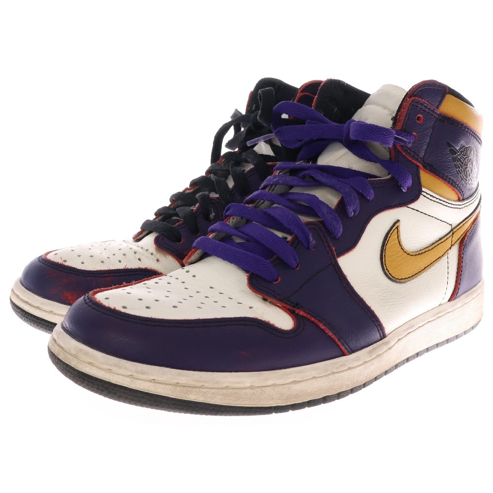 NIKE SB(ナイキエスビー) AIR JORDAN 1 RETRO HIGH OG DEFIANT LAKERS エアジョーダン1 ディフィアント レイカーズ シカゴ ハイカットスニーカー CD6578-507