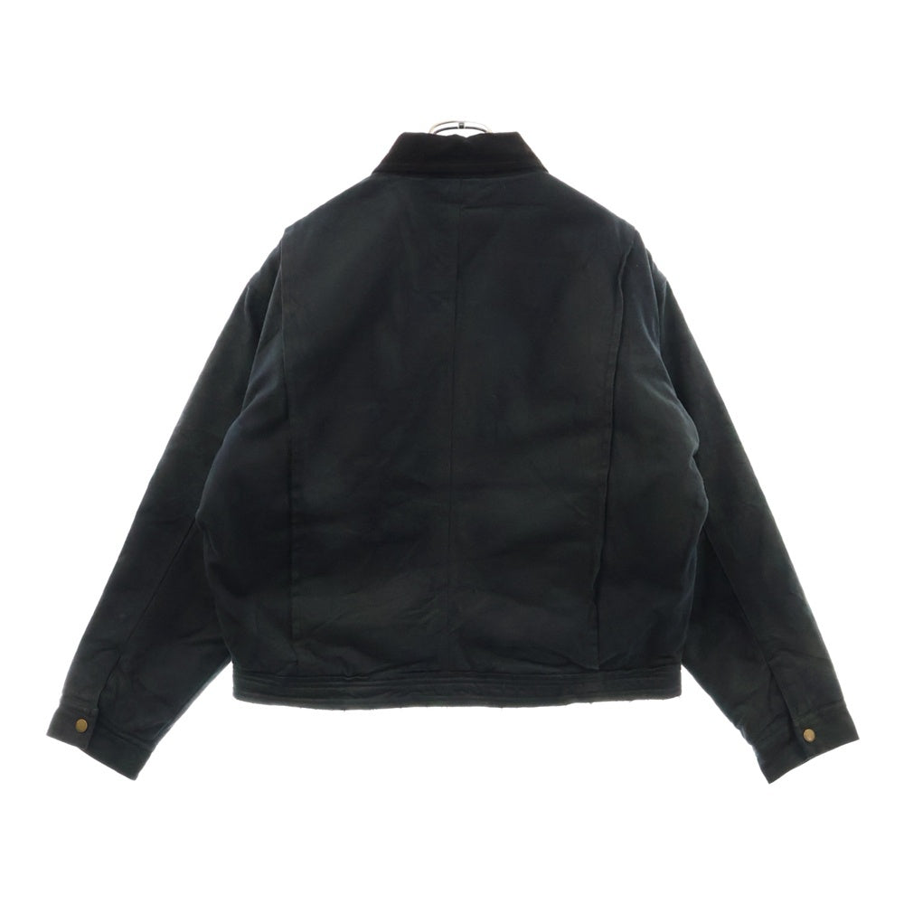 HUF(ハフ) 24AW CANVAS JACKET キャンバス 裏地キルティング ダックジャケット ブラック