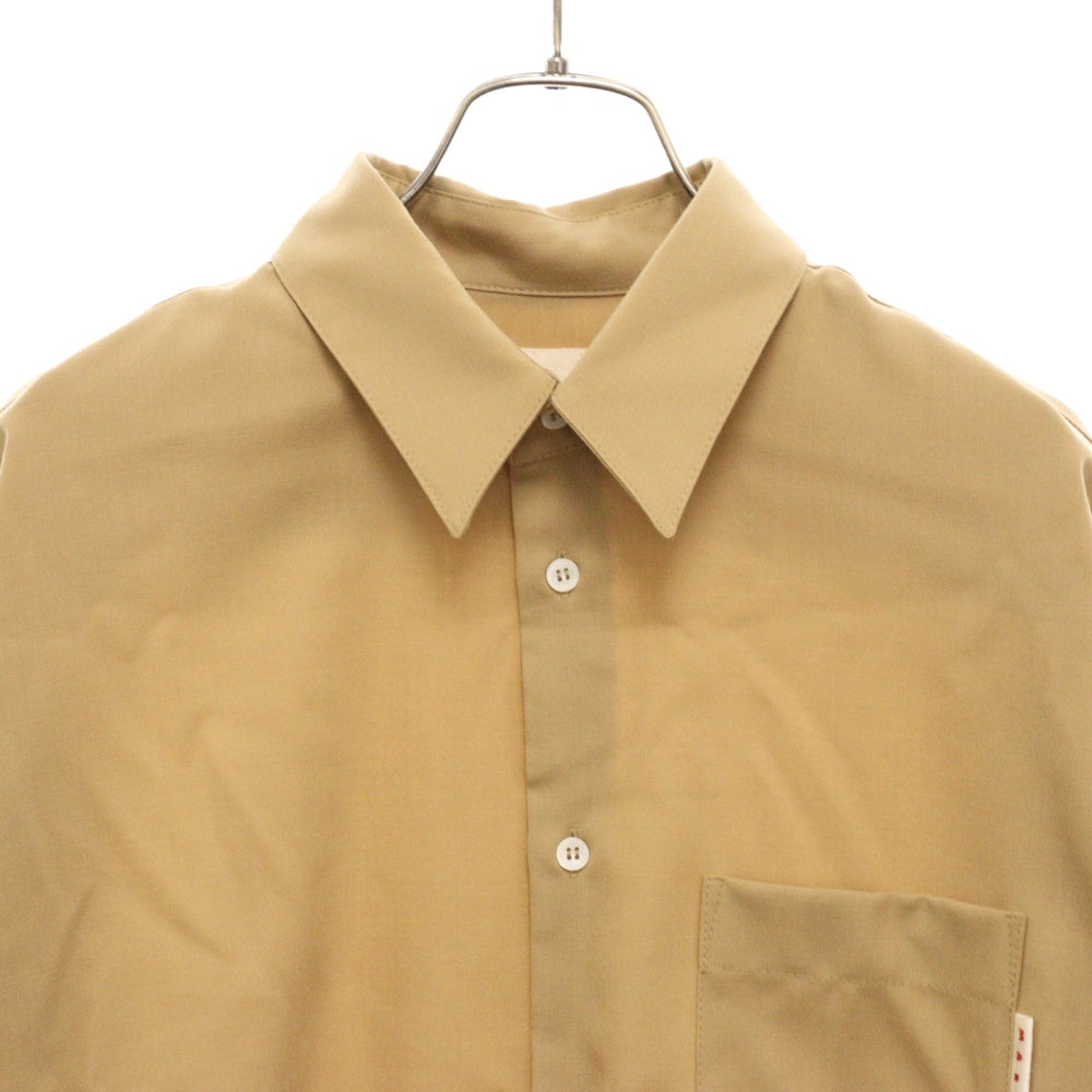 MARNI(マルニ) 24AW ウールトロピカル 長袖シャツ ベージュ CUMU0061A1 TW839