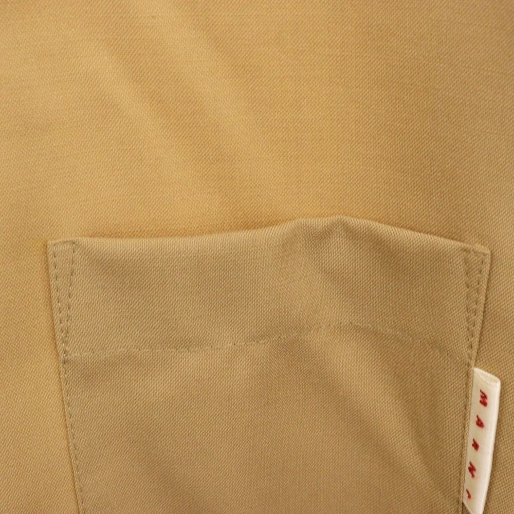 MARNI(マルニ) 24AW ウールトロピカル 長袖シャツ ベージュ CUMU0061A1 TW839
