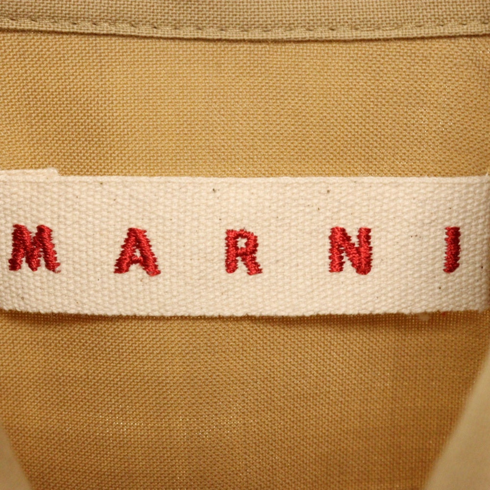 MARNI(マルニ) 24AW ウールトロピカル 長袖シャツ ベージュ CUMU0061A1 TW839