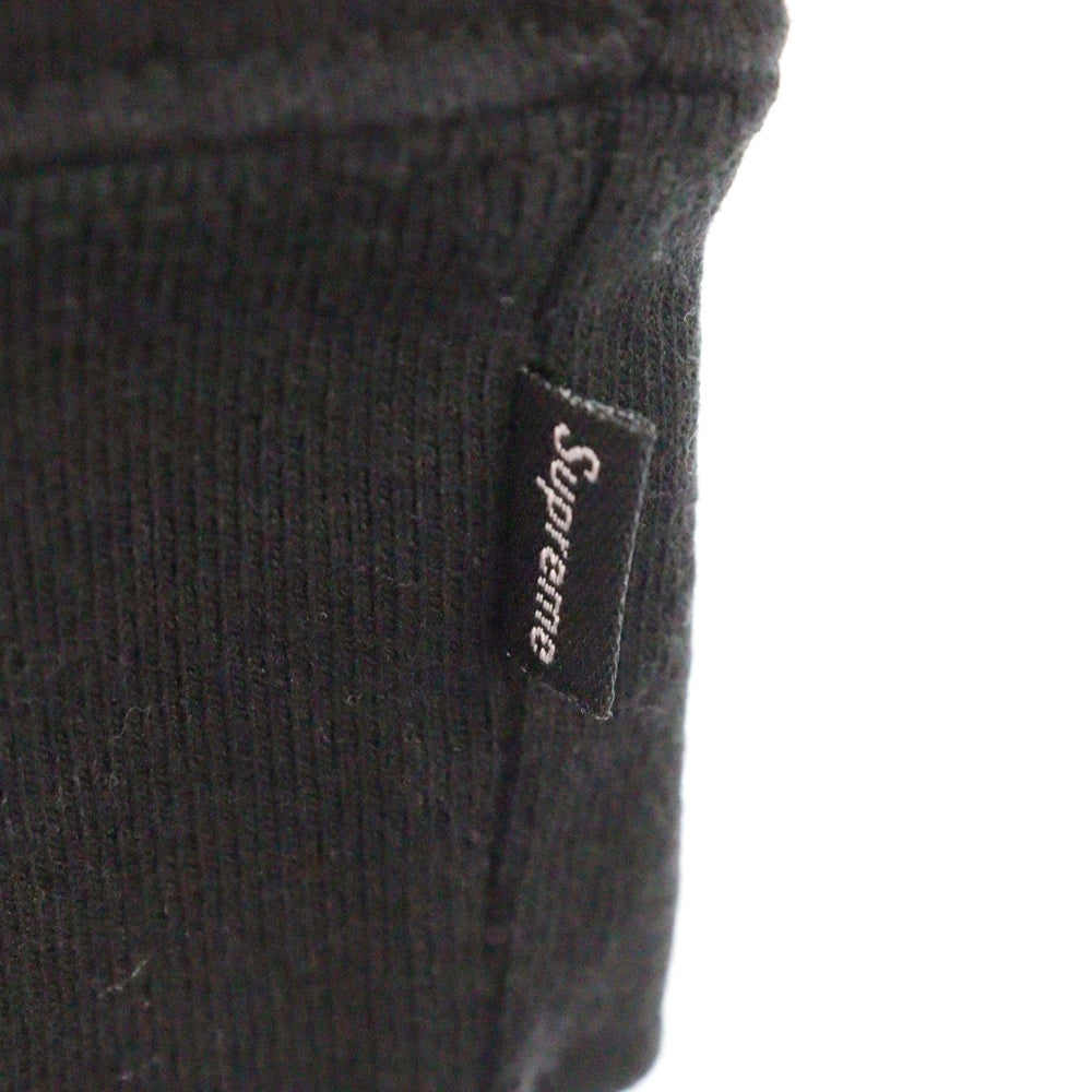 SUPREME(シュプリーム) 20AW ×Yohji Yamamoto Crewneck ヨウジヤマモト フロントロゴプリント クルーネックスウェットトレーナー ブラック
